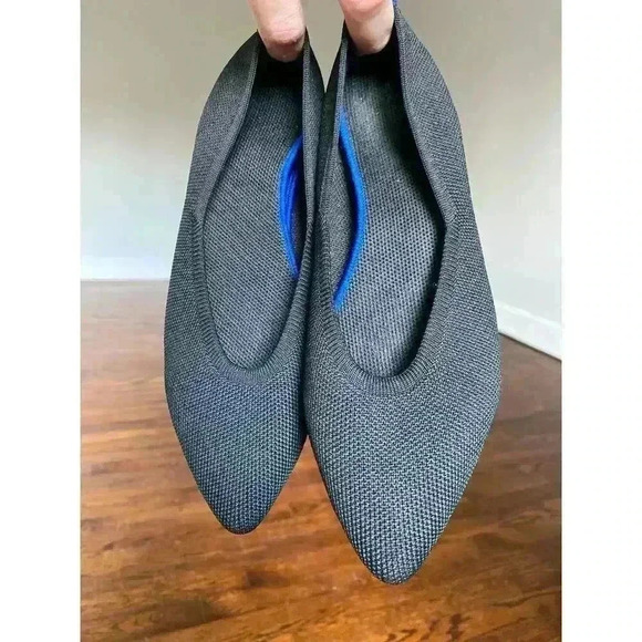 Pointed Toe Flats Amazon Sustainable Gray Black Versatile Lightweight Summer - Picture 1 of 4